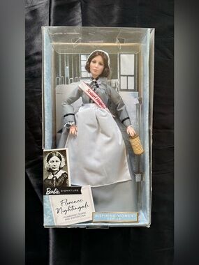 NEW Barbie Inspiring Woman Florence Nightingale Collectible Doll, Never Removed